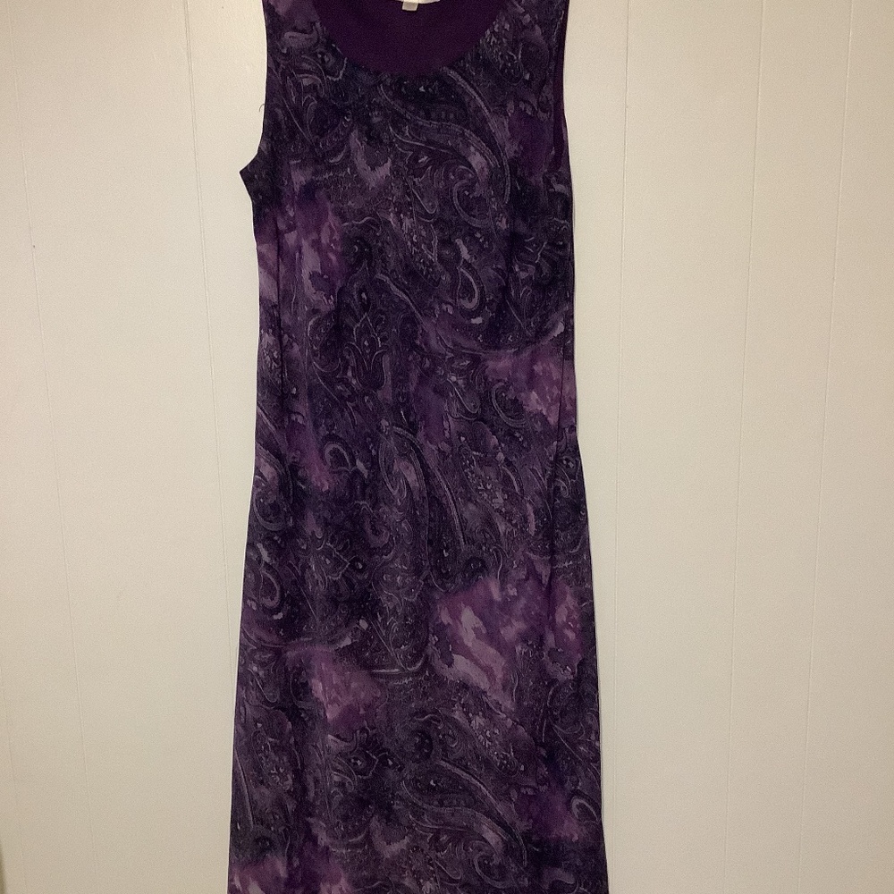 Ladies Dress sz 18W purple floral design